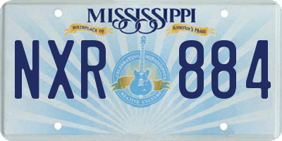 MS license plate NXR884