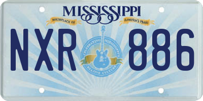 MS license plate NXR886