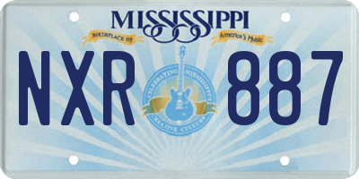 MS license plate NXR887