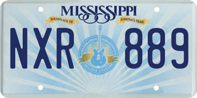 MS license plate NXR889