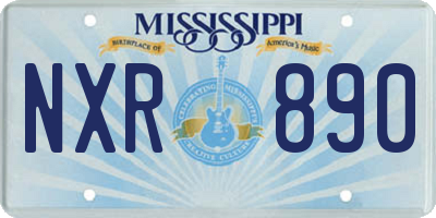 MS license plate NXR890