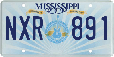 MS license plate NXR891