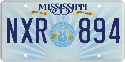 MS license plate NXR894