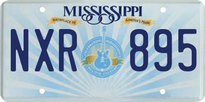 MS license plate NXR895