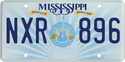 MS license plate NXR896
