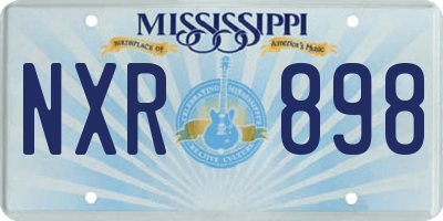 MS license plate NXR898
