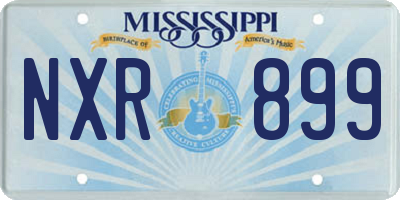 MS license plate NXR899