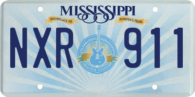MS license plate NXR911