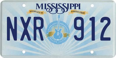 MS license plate NXR912