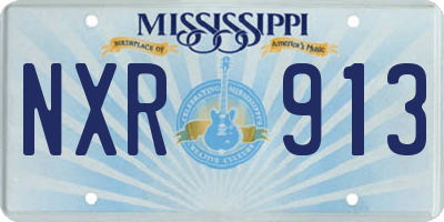 MS license plate NXR913