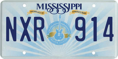 MS license plate NXR914