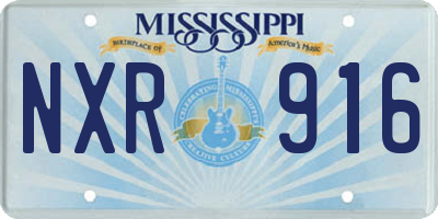 MS license plate NXR916