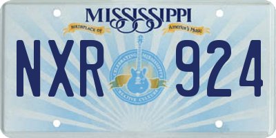 MS license plate NXR924