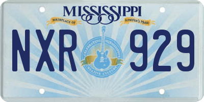 MS license plate NXR929