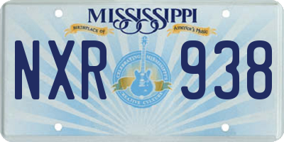 MS license plate NXR938