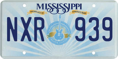 MS license plate NXR939