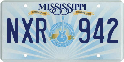 MS license plate NXR942