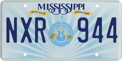 MS license plate NXR944