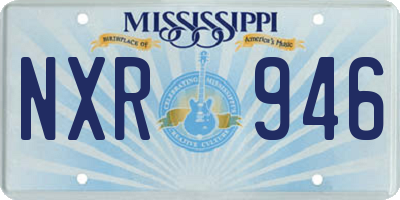 MS license plate NXR946