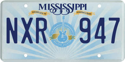 MS license plate NXR947