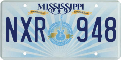 MS license plate NXR948