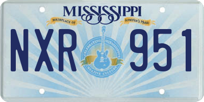 MS license plate NXR951