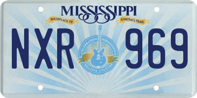 MS license plate NXR969