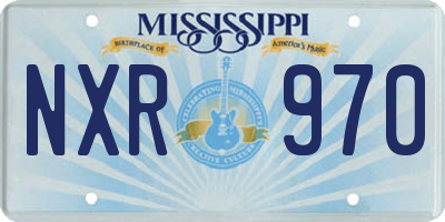 MS license plate NXR970