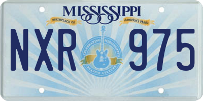 MS license plate NXR975