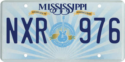 MS license plate NXR976