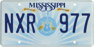 MS license plate NXR977