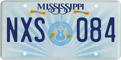 MS license plate NXS084