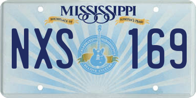 MS license plate NXS169