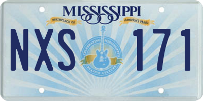 MS license plate NXS171