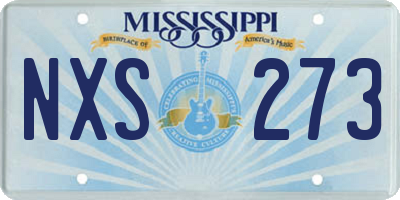 MS license plate NXS273