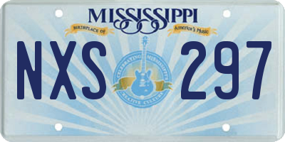 MS license plate NXS297