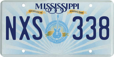 MS license plate NXS338