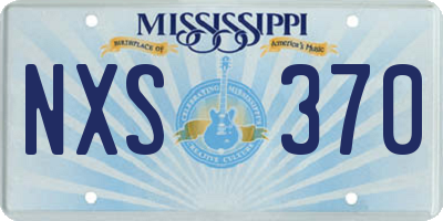 MS license plate NXS370