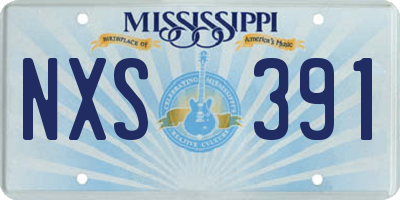 MS license plate NXS391