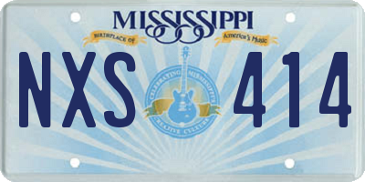 MS license plate NXS414
