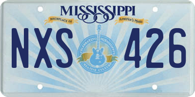 MS license plate NXS426
