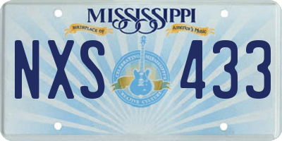 MS license plate NXS433