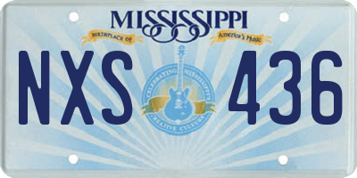 MS license plate NXS436