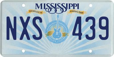 MS license plate NXS439