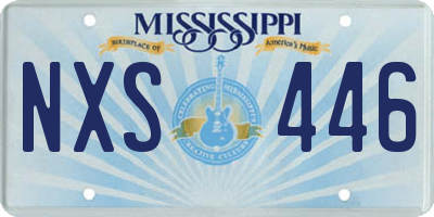 MS license plate NXS446