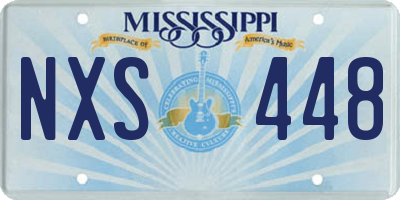 MS license plate NXS448