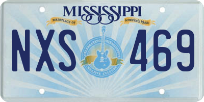 MS license plate NXS469