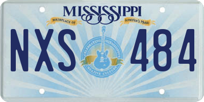 MS license plate NXS484