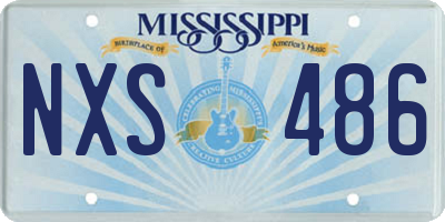 MS license plate NXS486