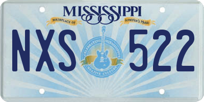 MS license plate NXS522